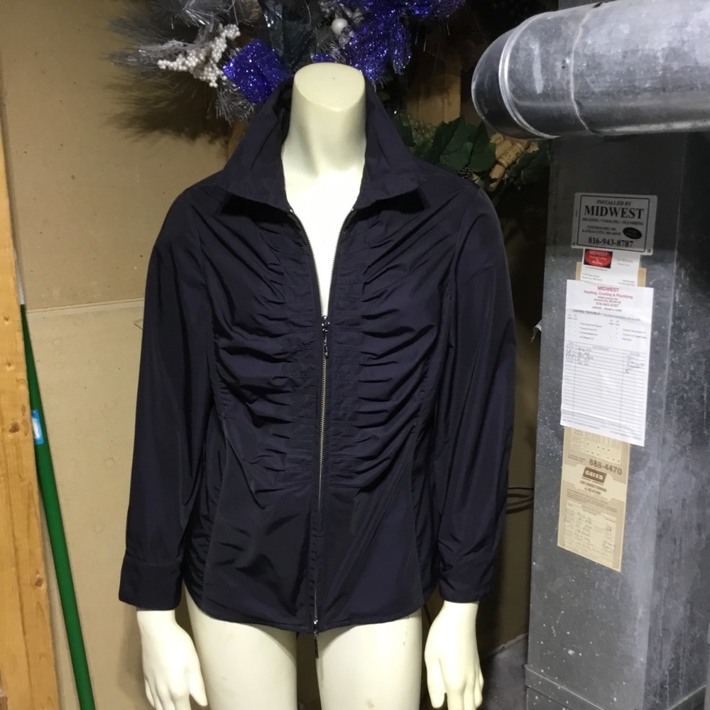 Armani Collezioni Black Zipper Shirt/Jacket - Picture 13 of 16